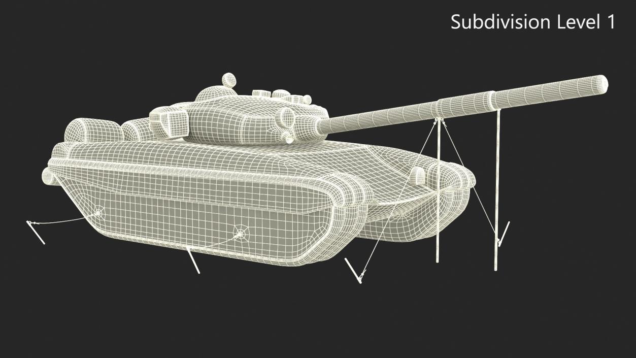 3D model Military Dummy Inflatable Tank