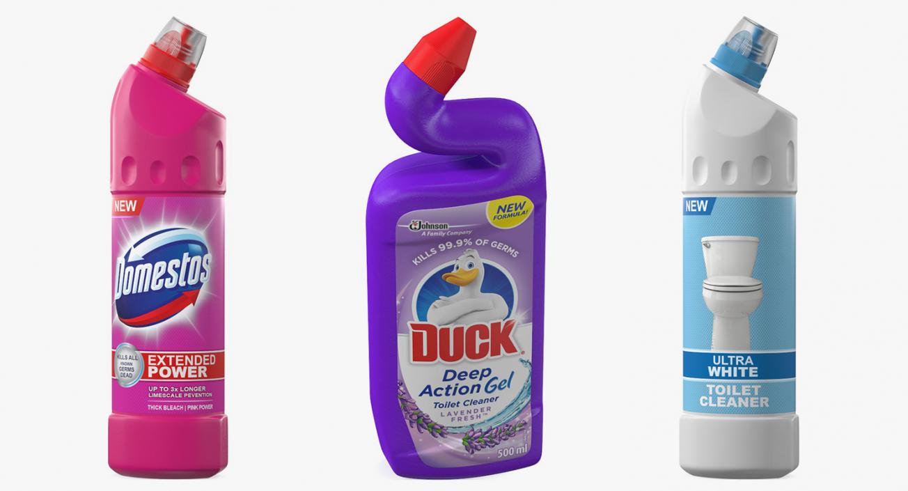 3D Toilet Bowl Cleaners Collection