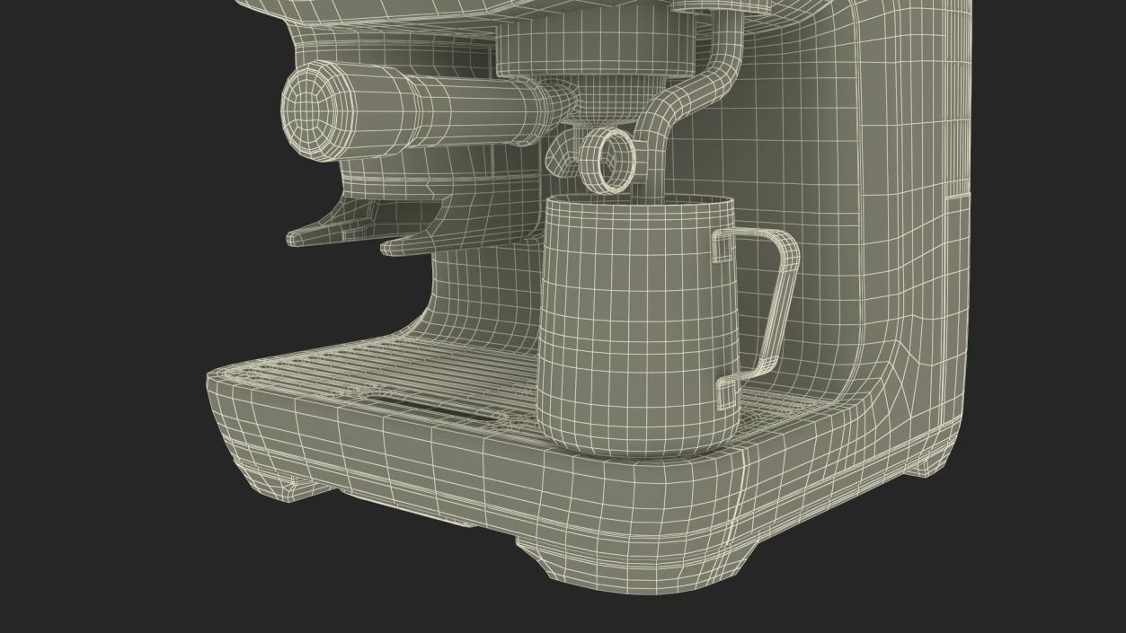 3D model Modern Espresso Machine Filled