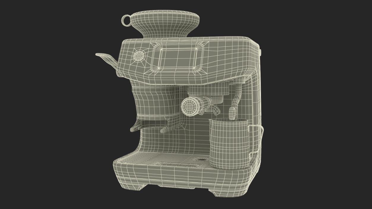 3D model Modern Espresso Machine Filled