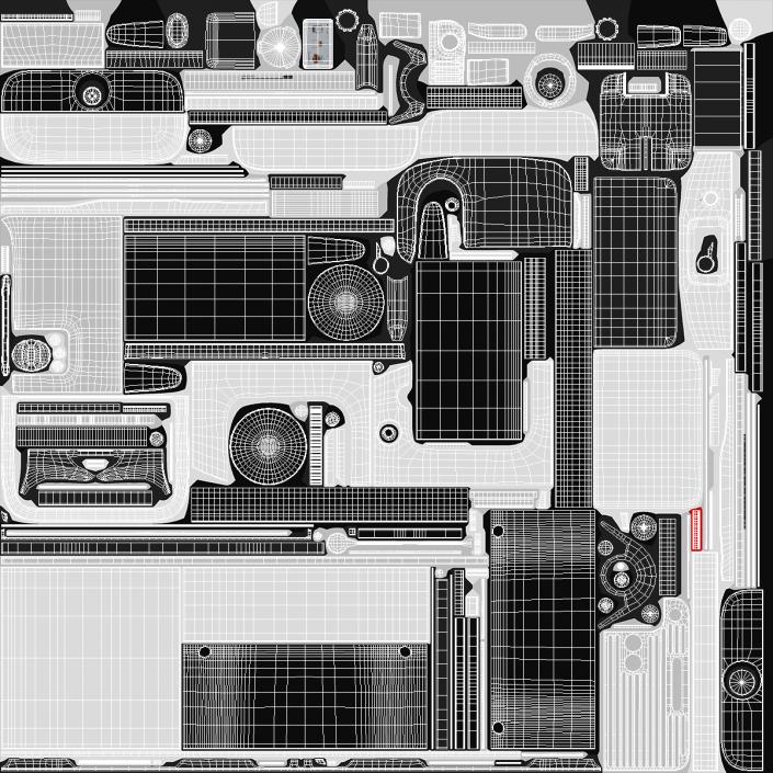 3D model Modern Espresso Machine Filled