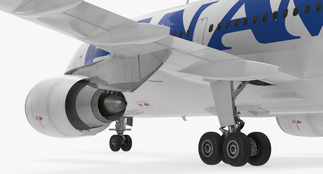 3D model Airbus A310-300 Pan American Rigged