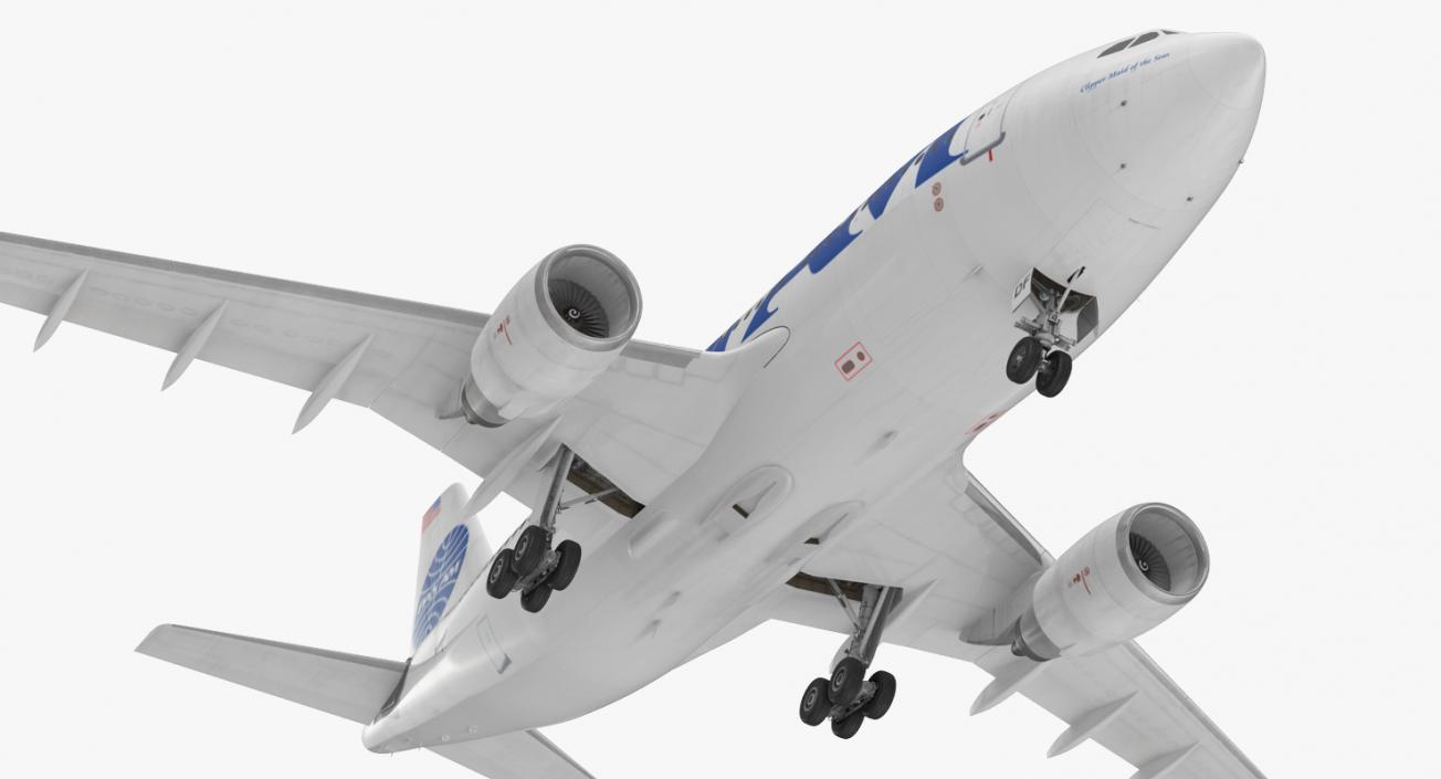 3D model Airbus A310-300 Pan American Rigged