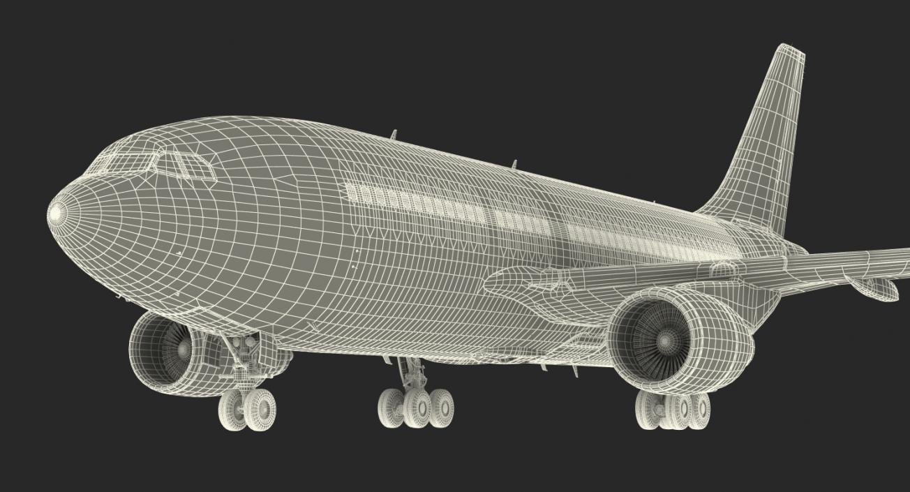 3D model Airbus A310-300 Pan American Rigged