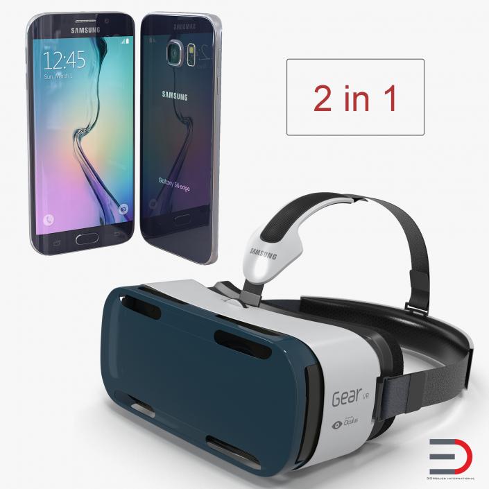 3D Samsung Gear VR and S6 Edge Collection model