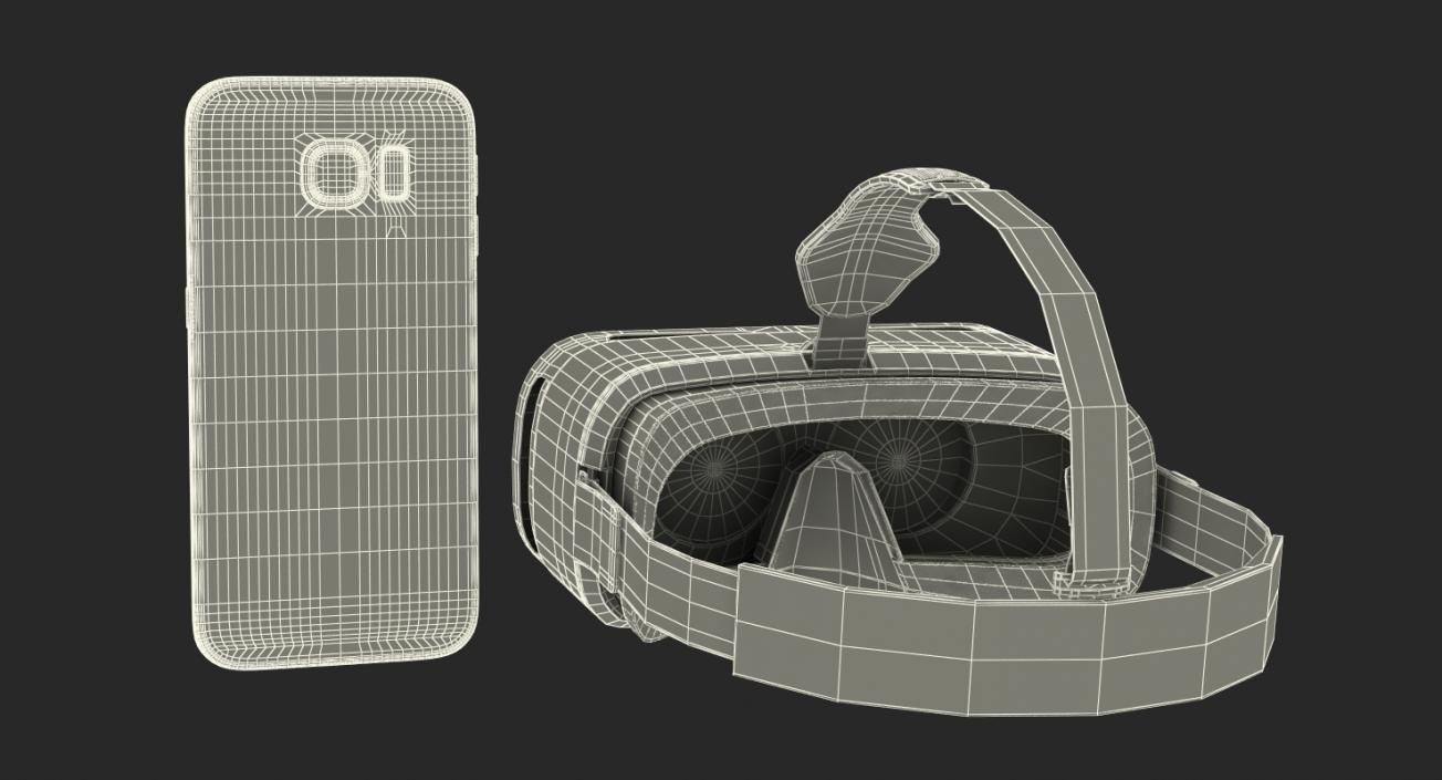 3D Samsung Gear VR and S6 Edge Collection model