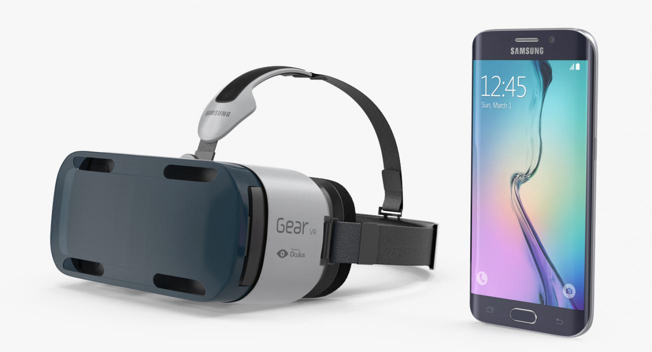 3D Samsung Gear VR and S6 Edge Collection model