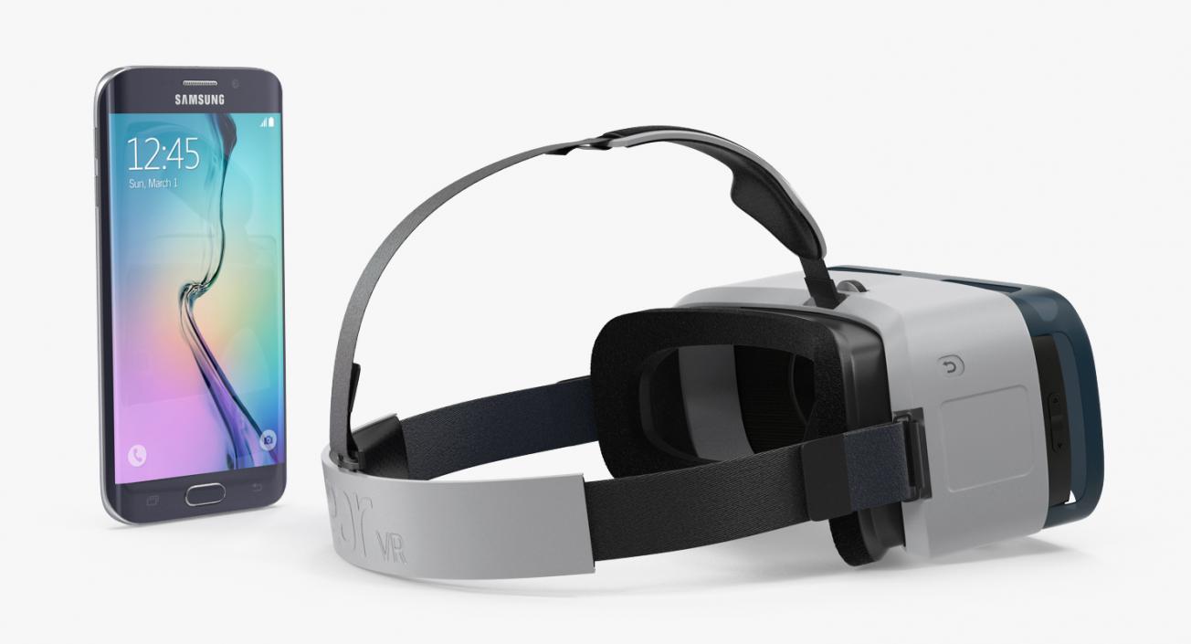 3D Samsung Gear VR and S6 Edge Collection model