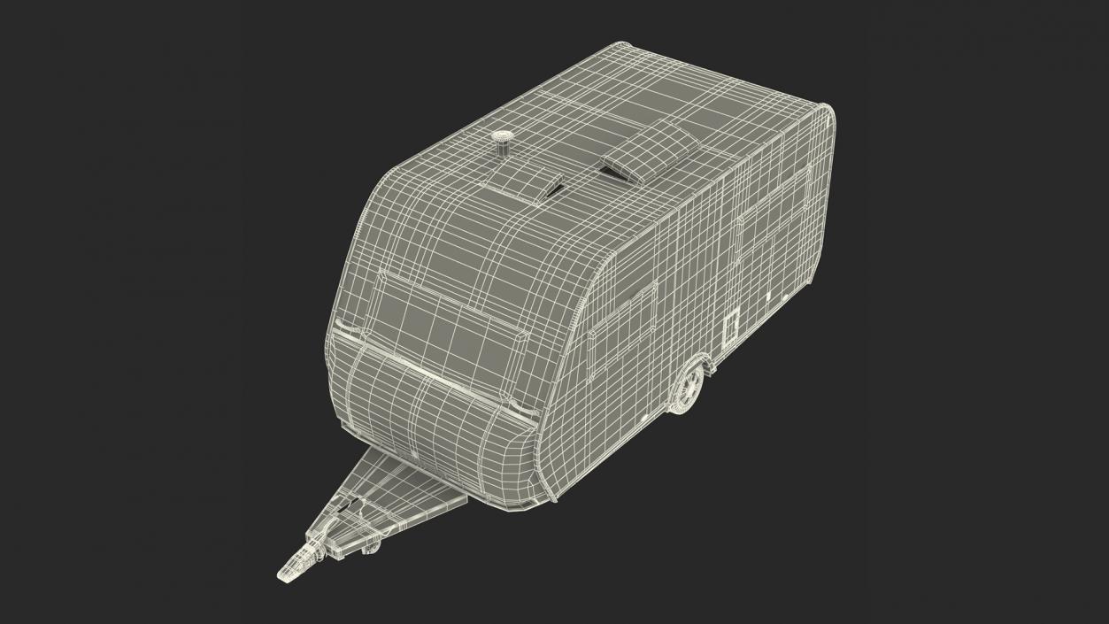 3D Rigged Caravans Collection 2 model