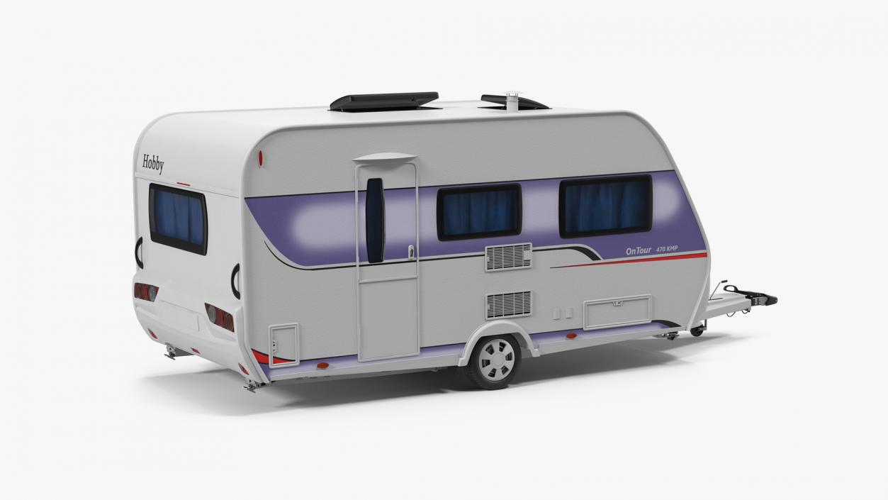 3D Rigged Caravans Collection 2 model