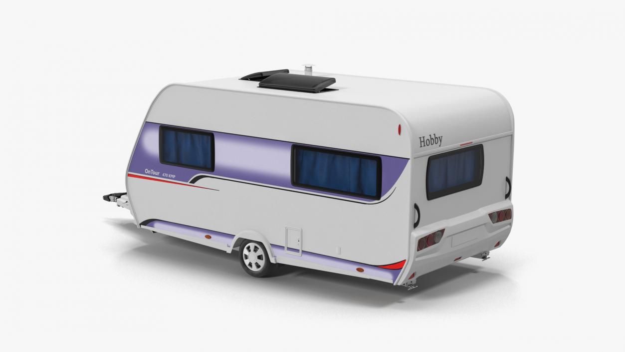 3D Rigged Caravans Collection 2 model