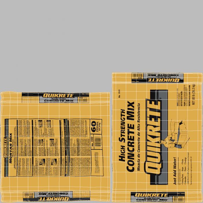 3D model Cement Package 80 Lb