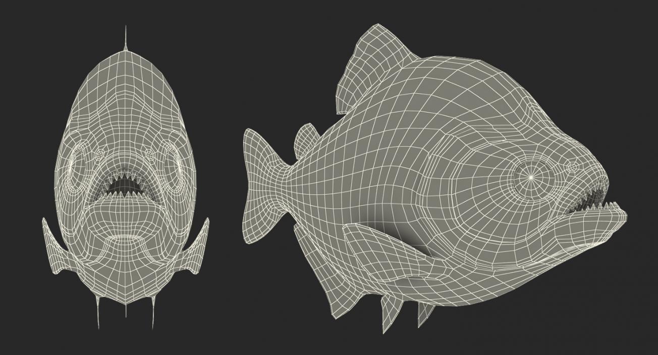 Piranha 3D model