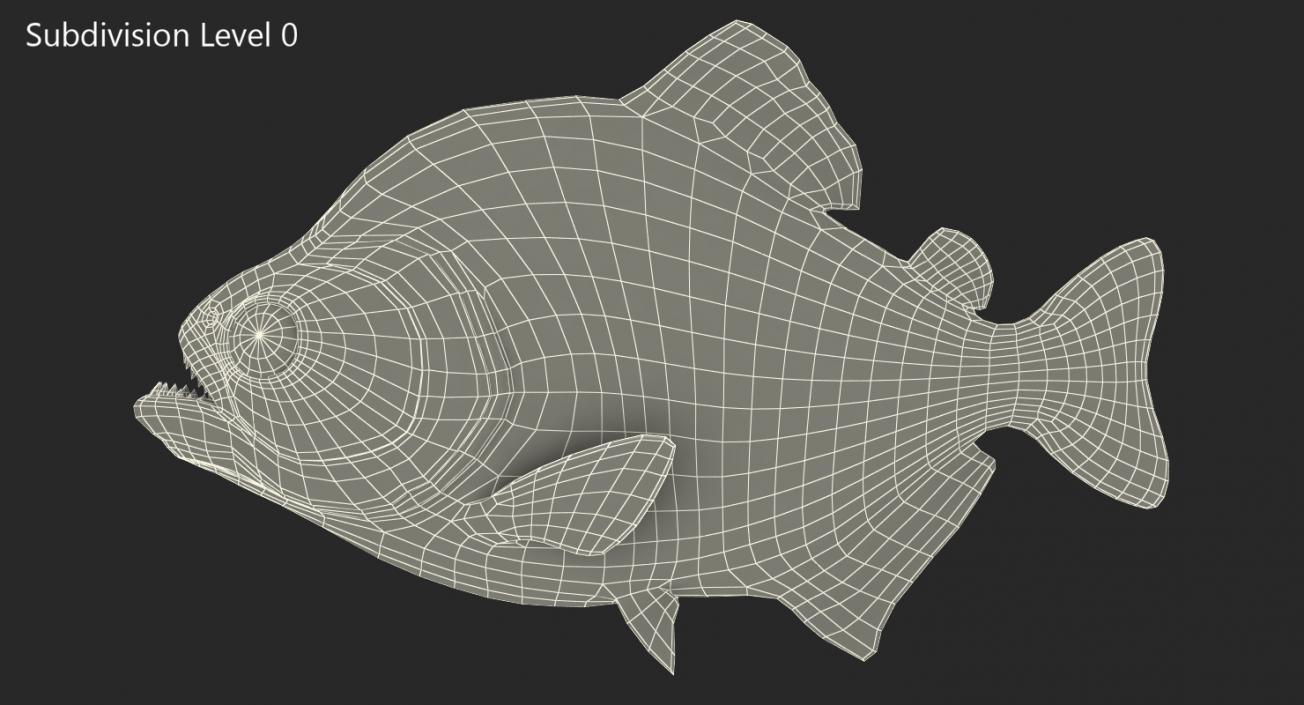 Piranha 3D model