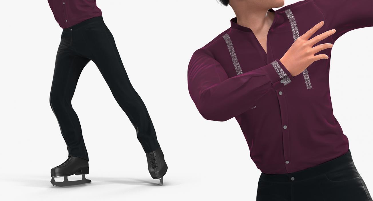 3D Male and Female Figure Skaters Collection 2 model