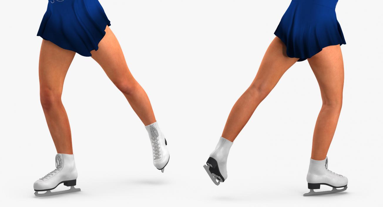 3D Male and Female Figure Skaters Collection 2 model