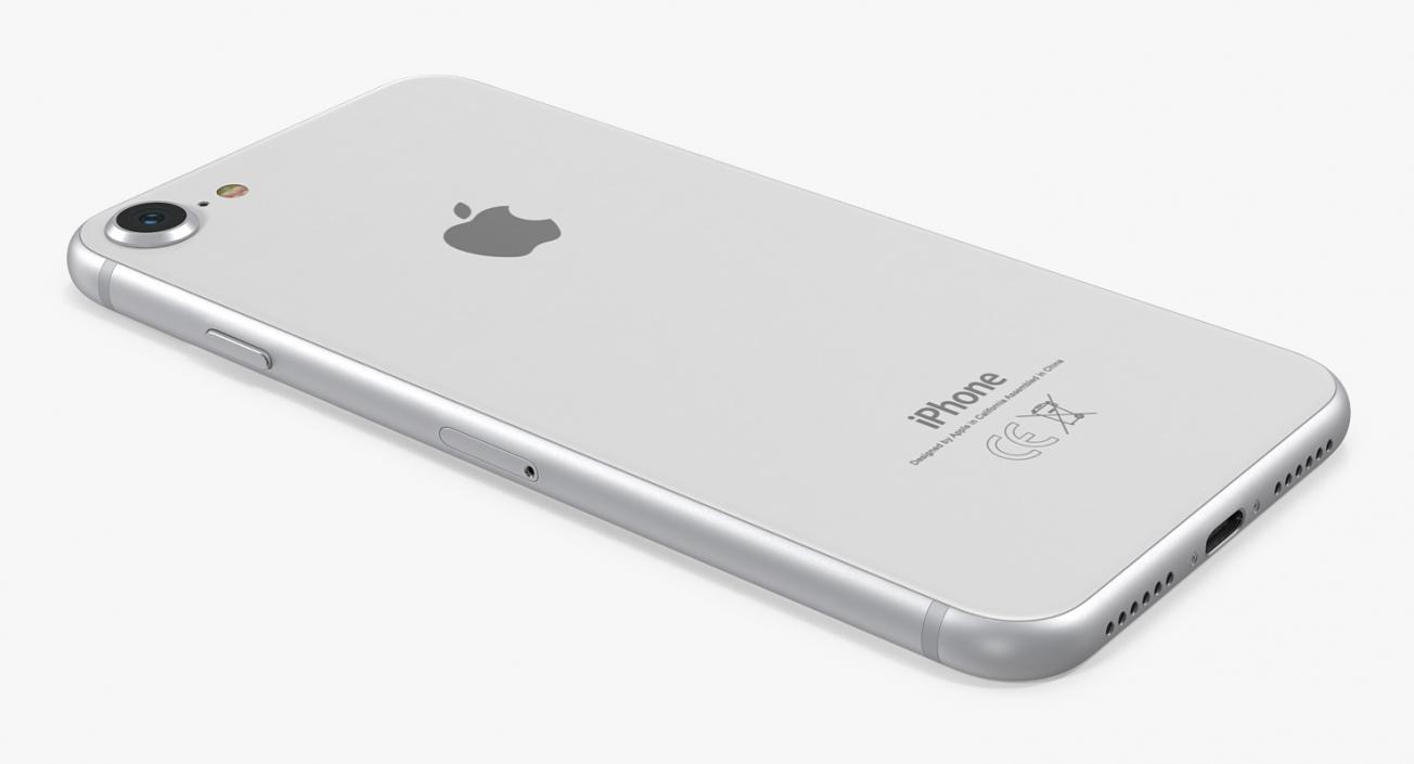 3D model iPhone 8 Silver