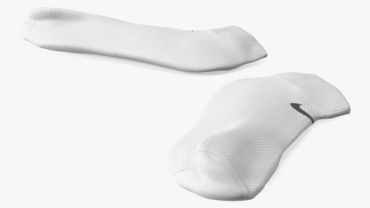 3D model Socks Nike Grey Idle