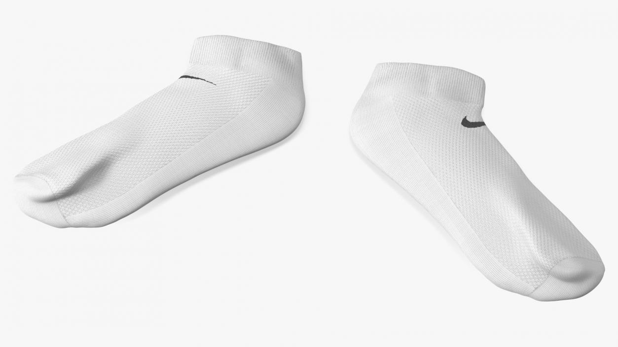 3D model Socks Nike Grey Idle