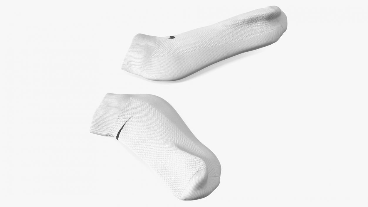 3D model Socks Nike Grey Idle