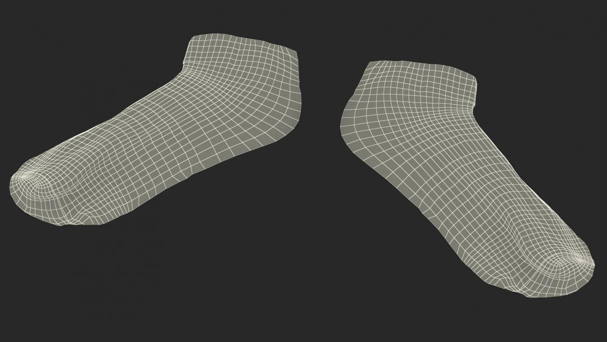 3D model Socks Nike Grey Idle