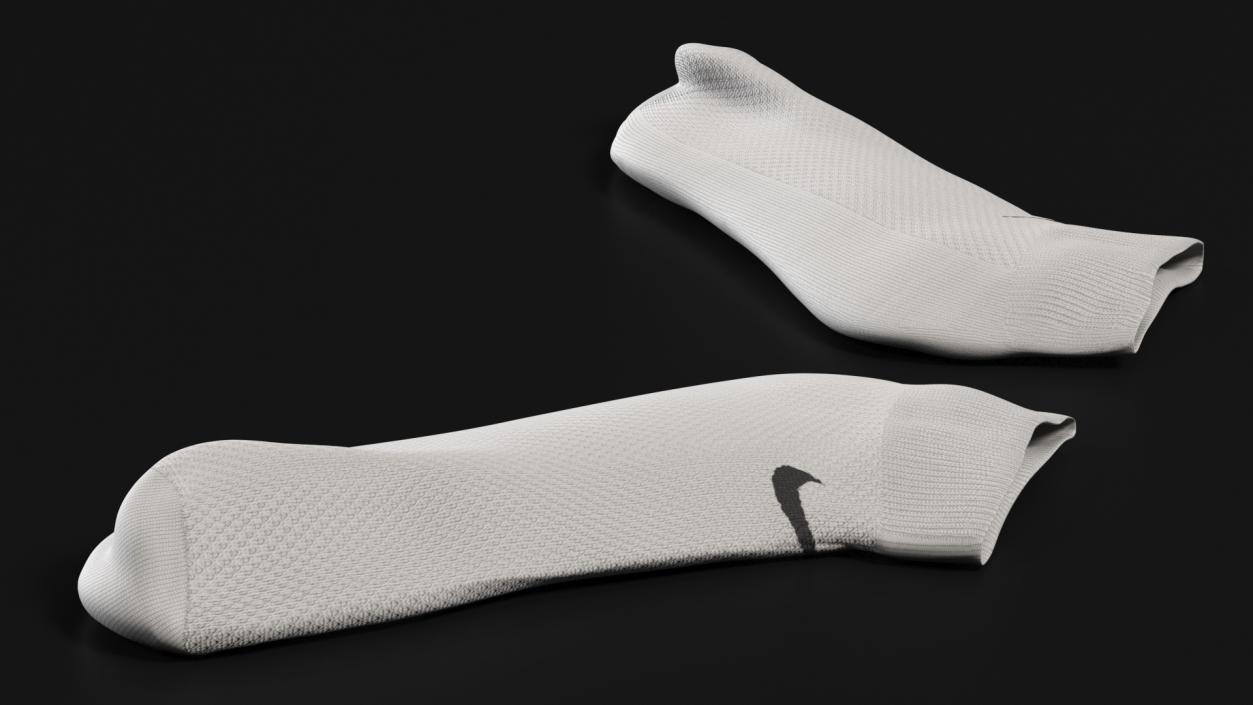 3D model Socks Nike Grey Idle