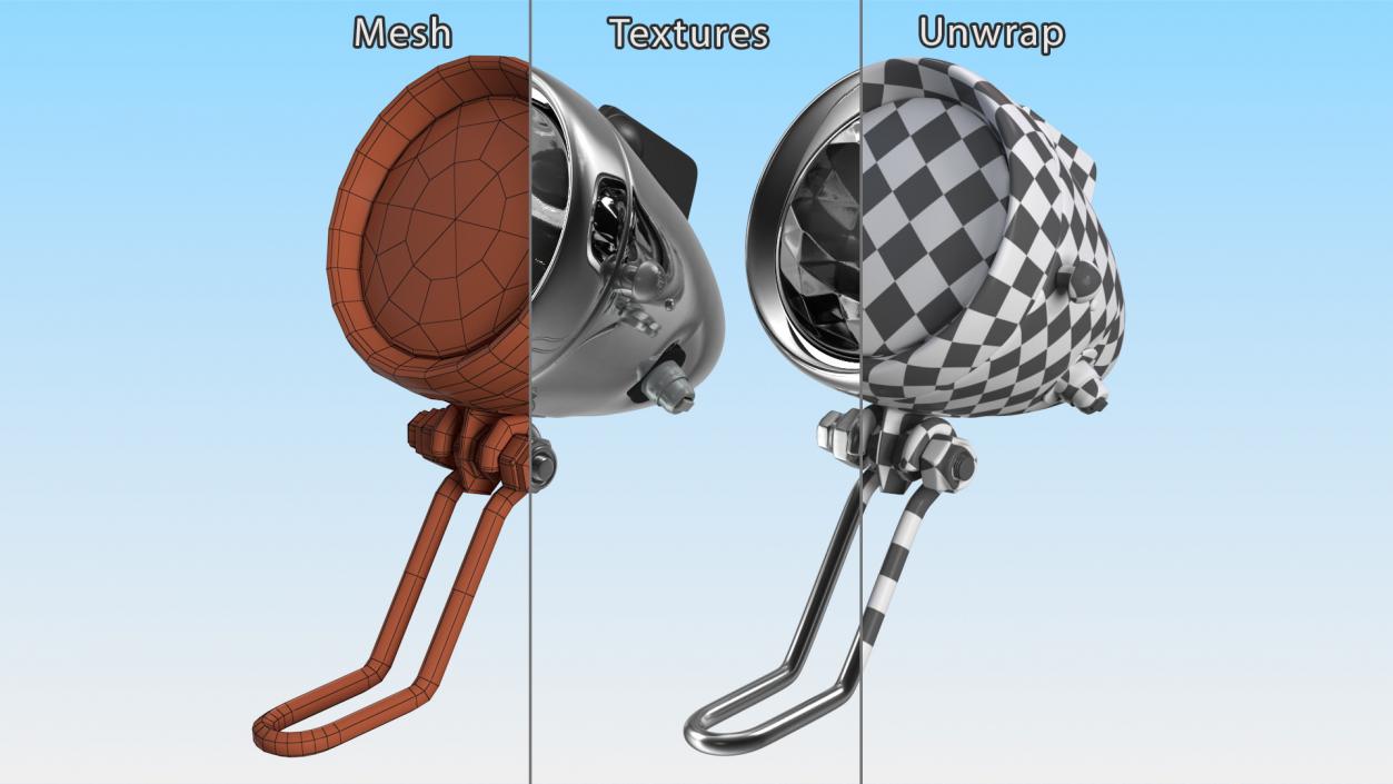 Bicycle Lamps Collection 3D model