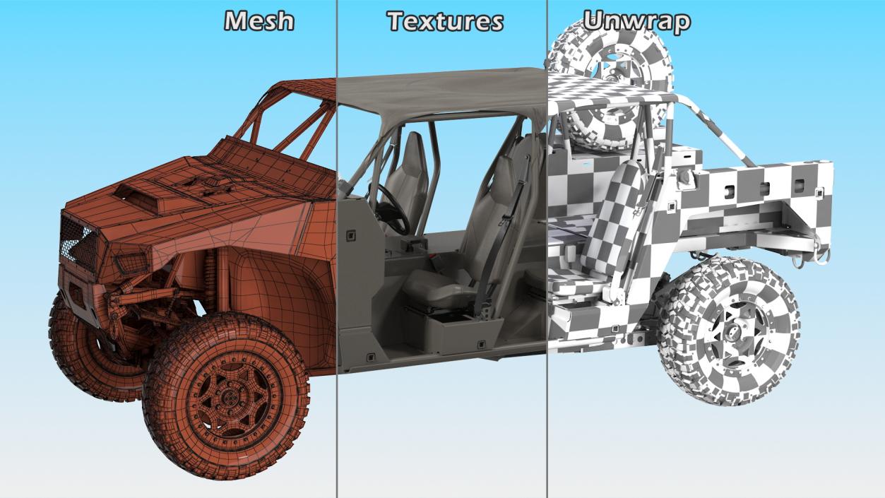 Ultra Light Combat Vehicle Rigged for Modo 3D