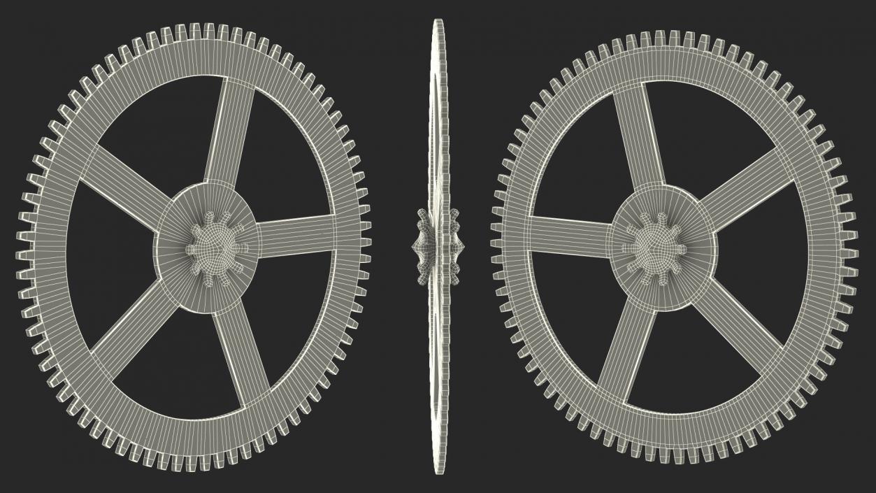 3D model Clock Cogs