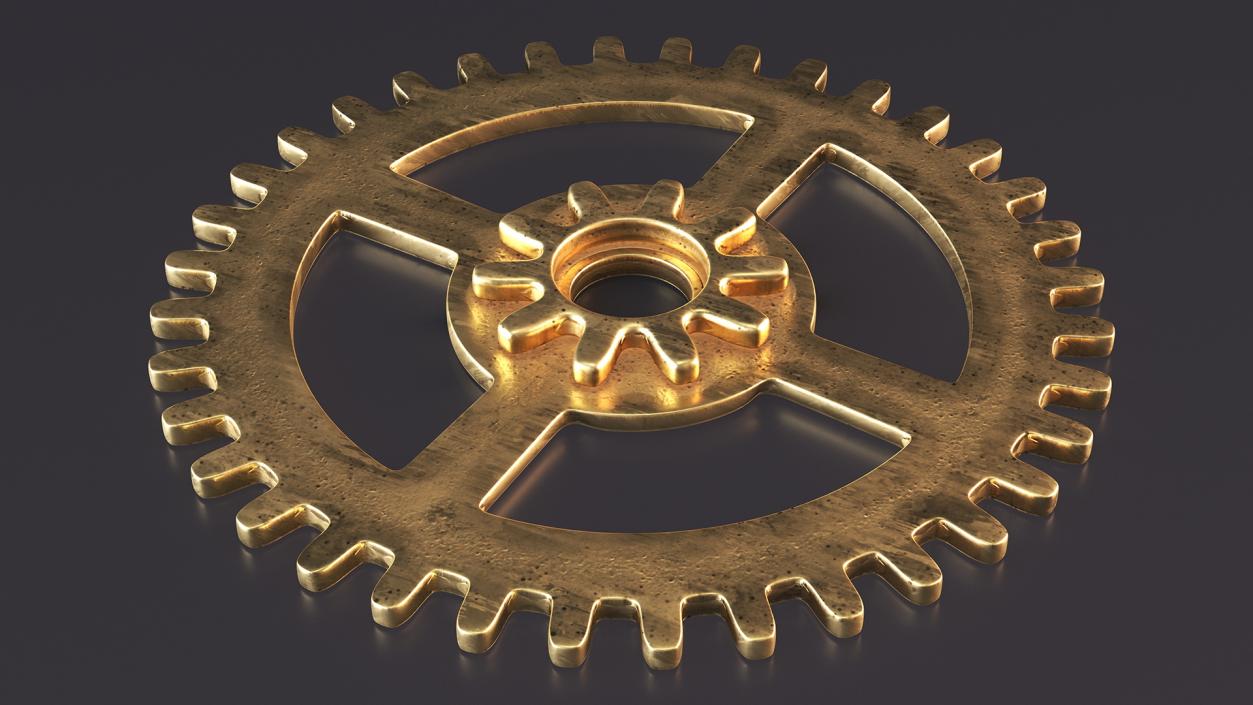 3D model Clock Cogs