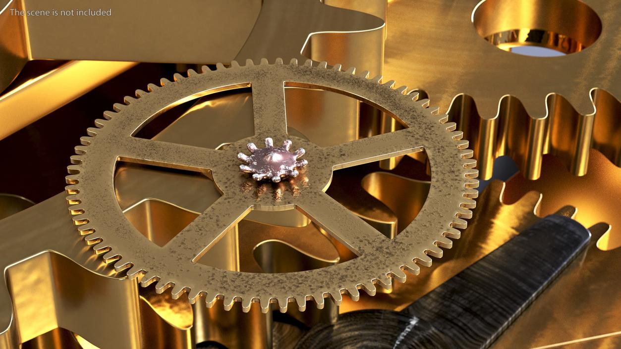 3D model Clock Cogs