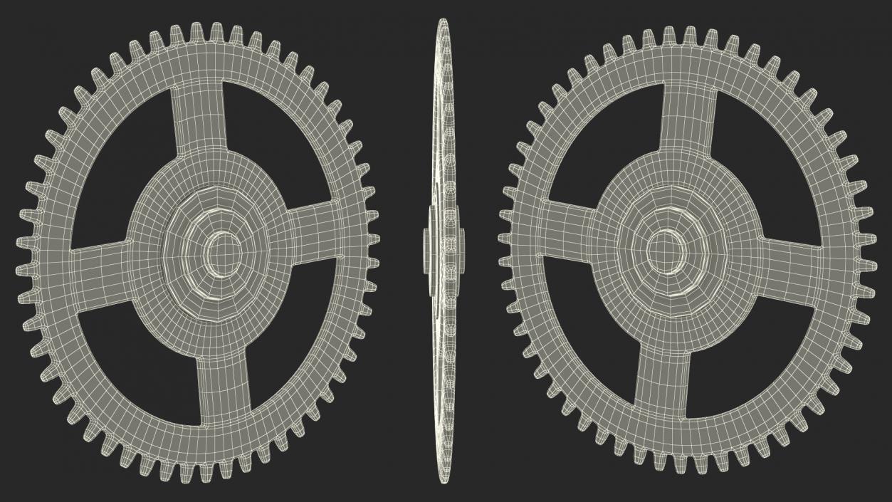 3D model Clock Cogs