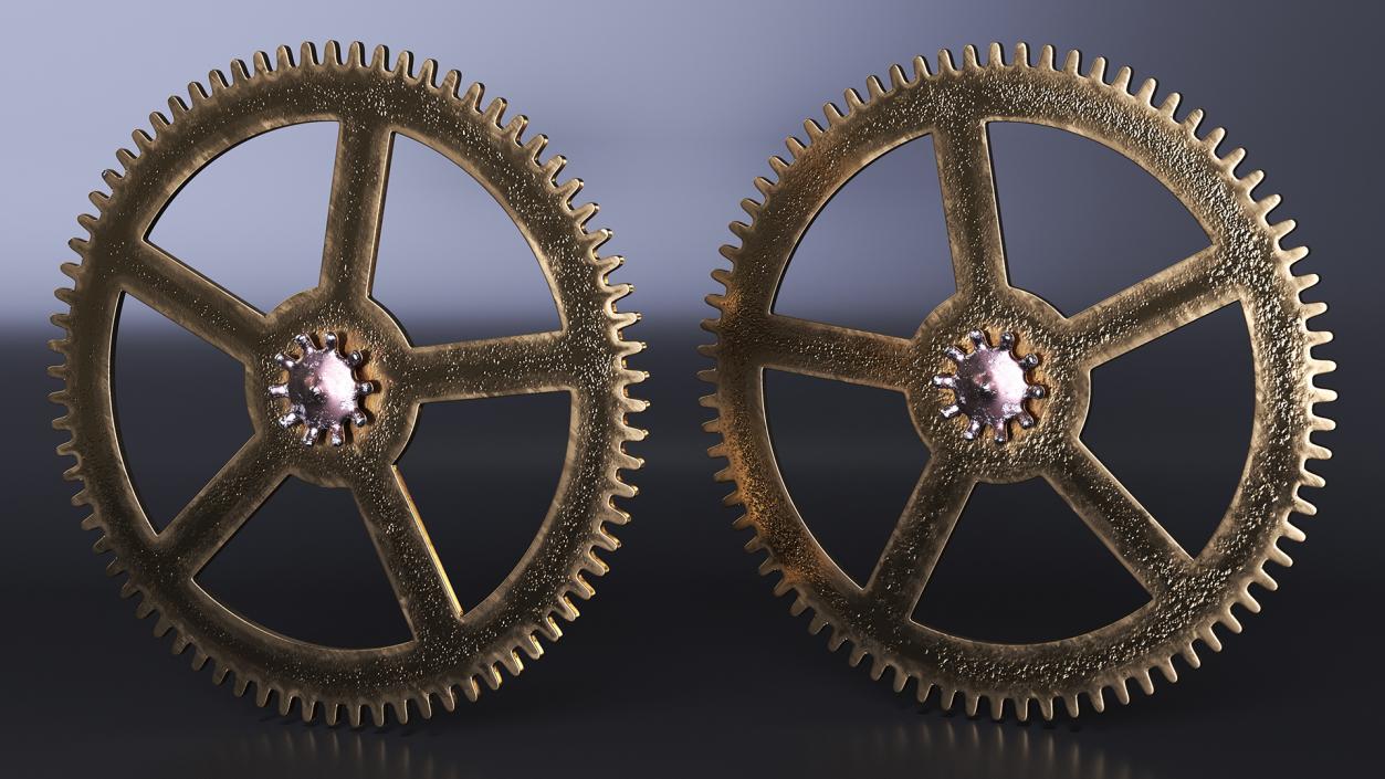 3D model Clock Cogs