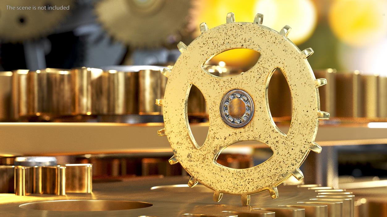 3D model Clock Cogs