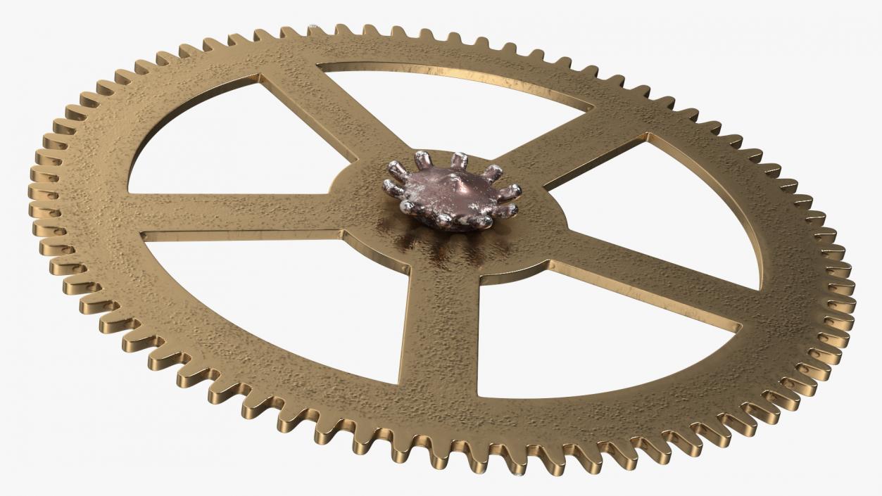 3D model Clock Cogs