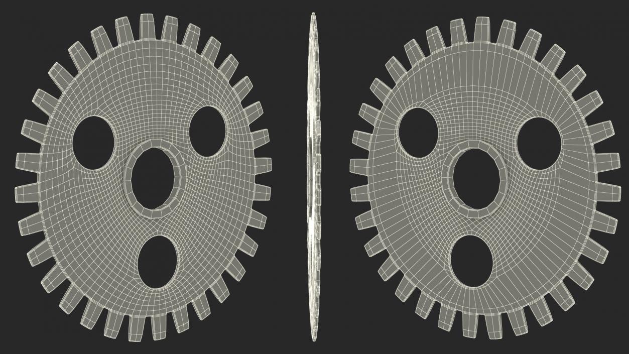 3D model Clock Cogs