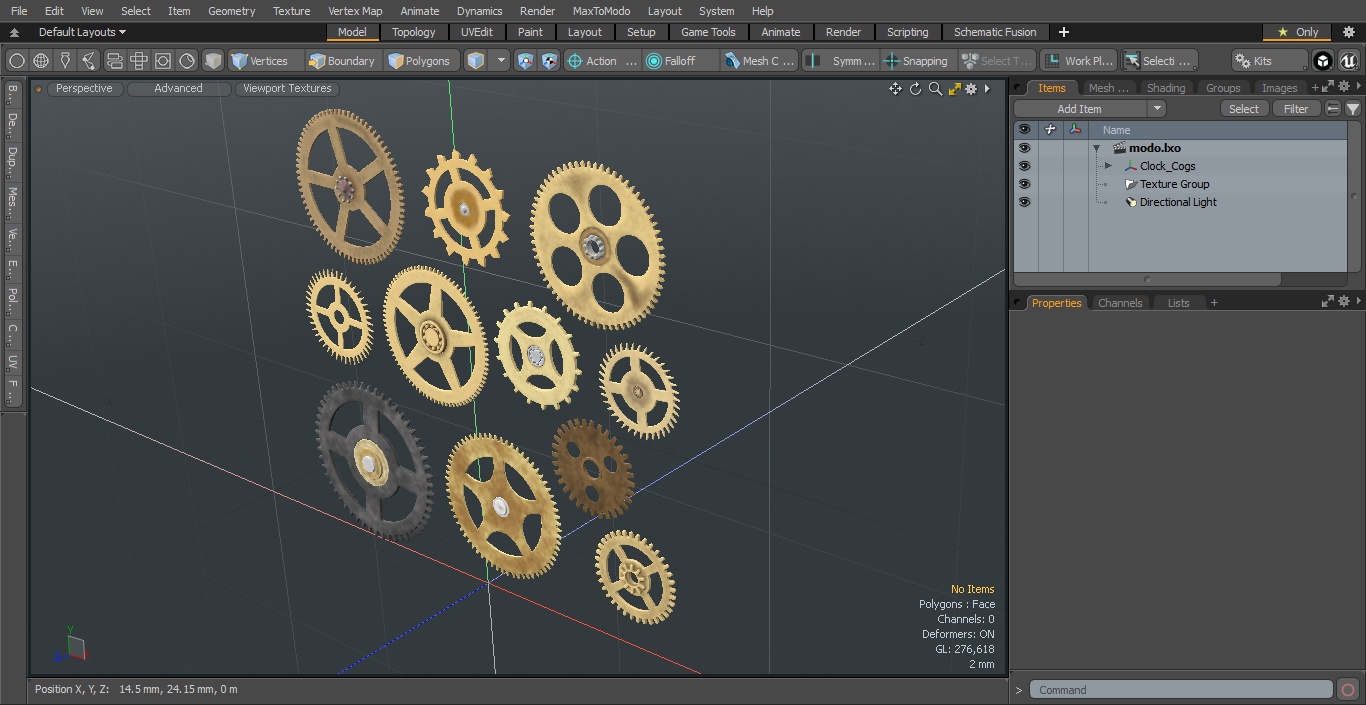 3D model Clock Cogs