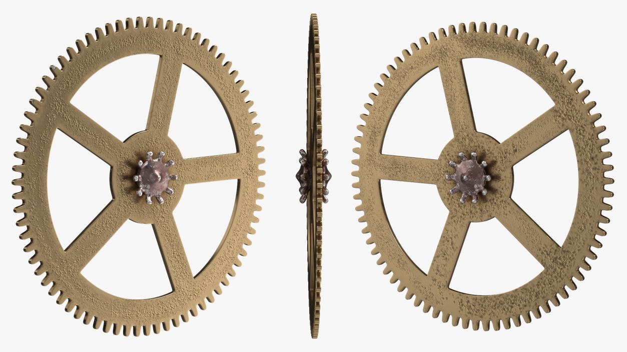 3D model Clock Cogs