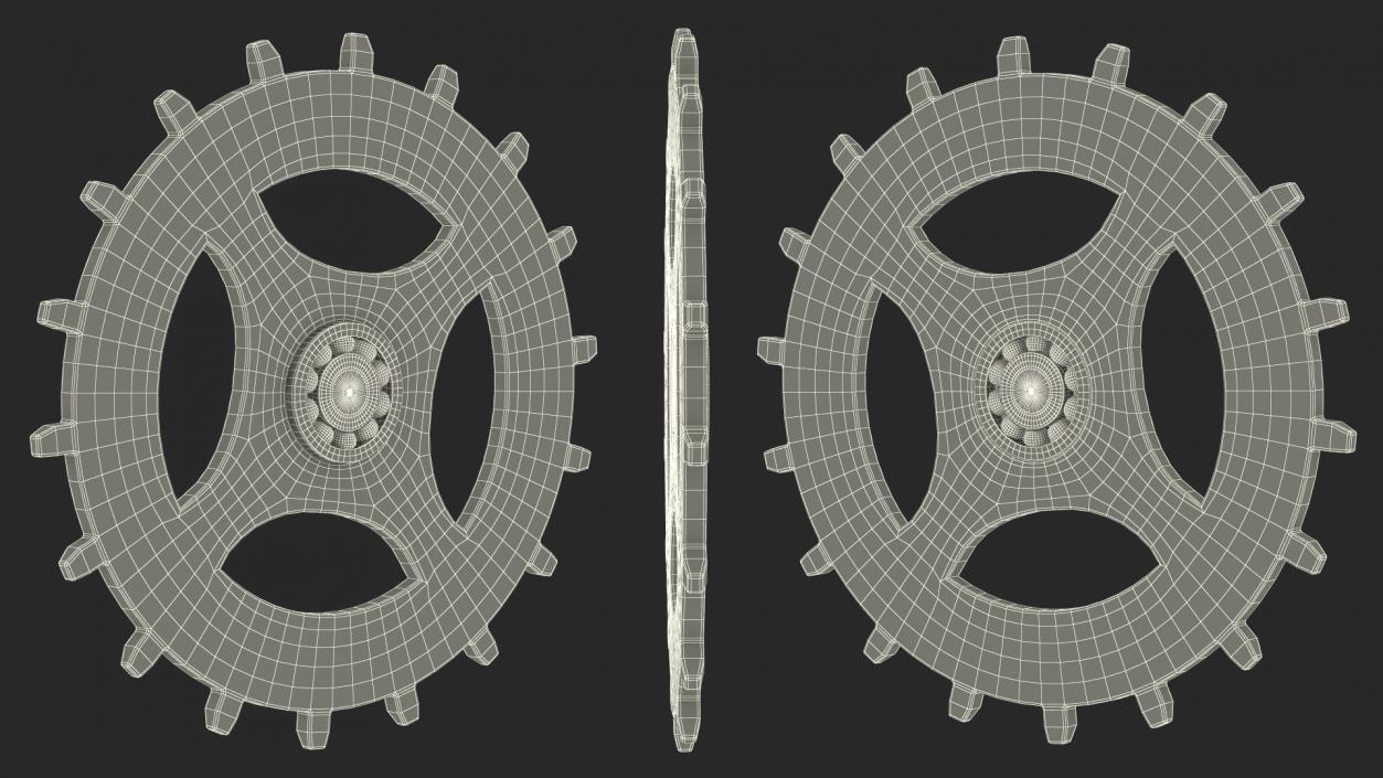 3D model Clock Cogs