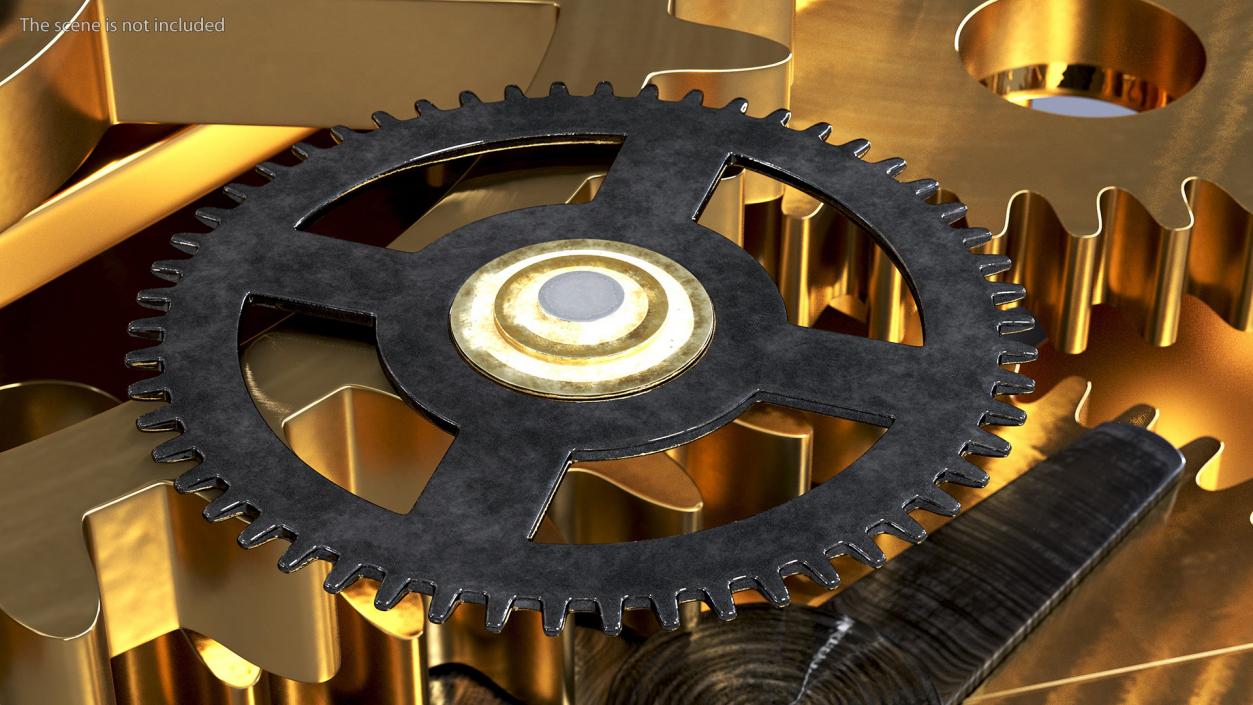 3D model Clock Cogs