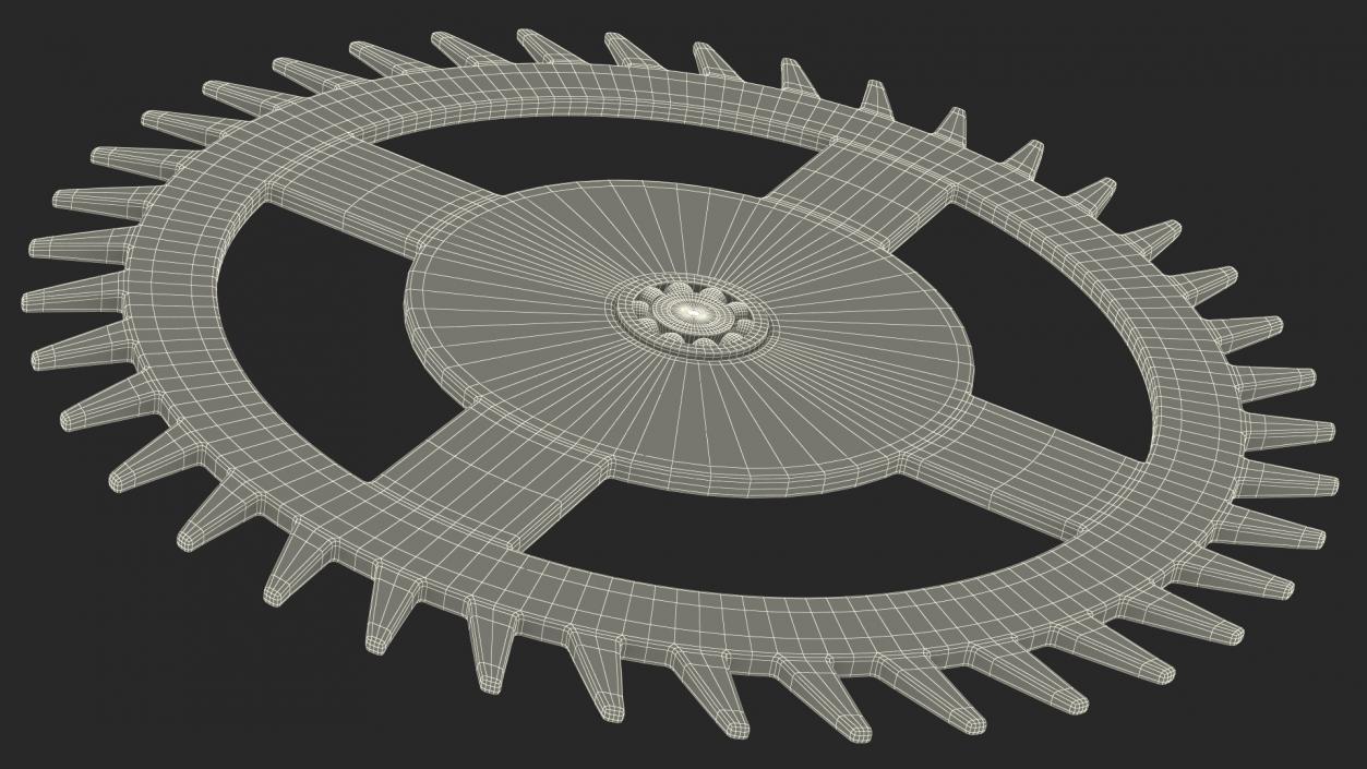 3D model Clock Cogs