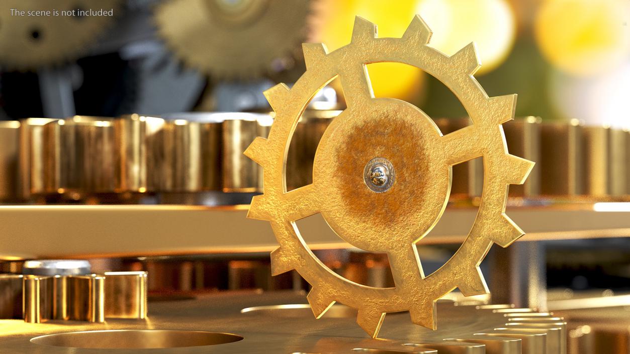 3D model Clock Cogs