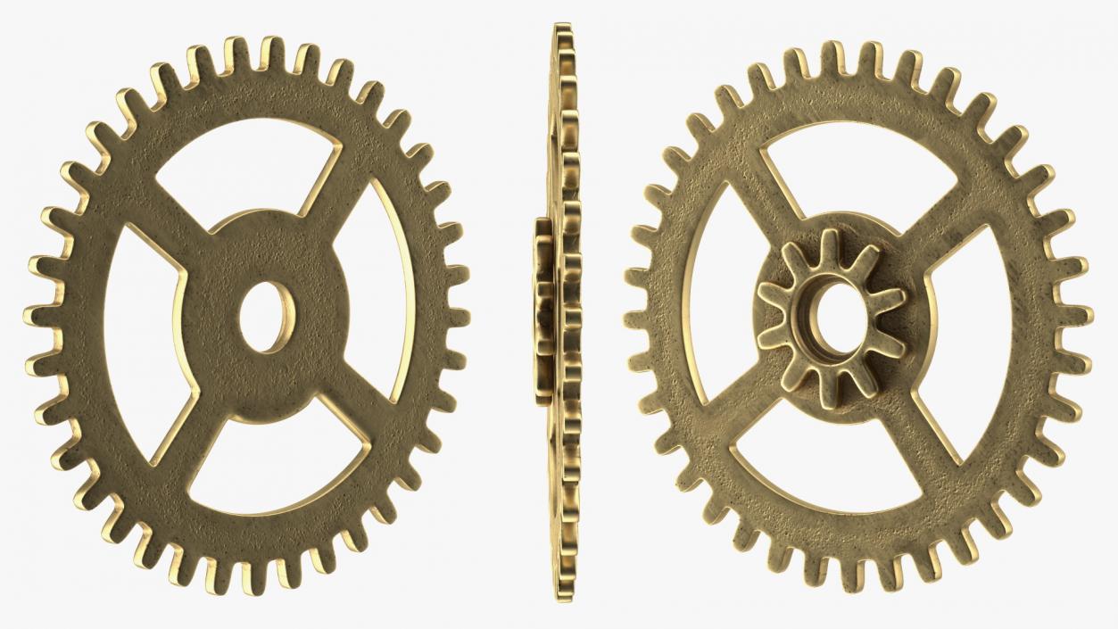 3D model Clock Cogs