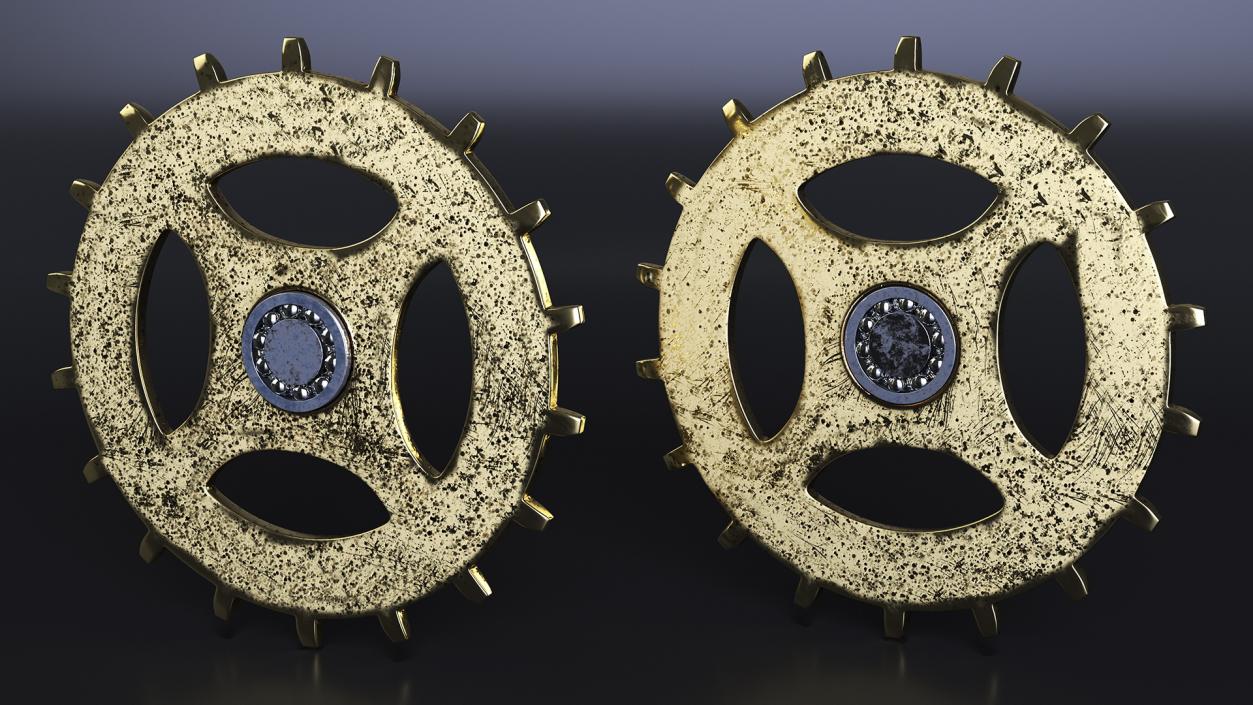 3D model Clock Cogs