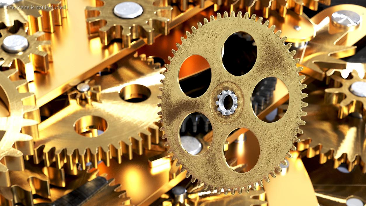 3D model Clock Cogs