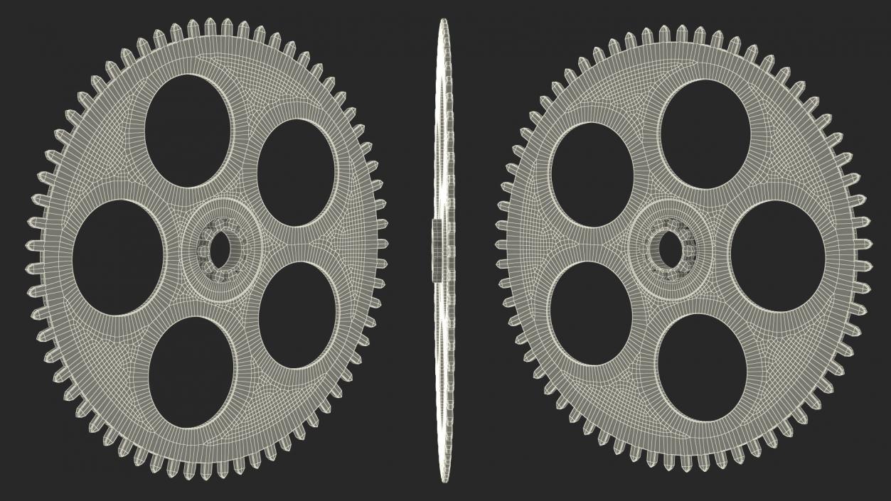 3D model Clock Cogs