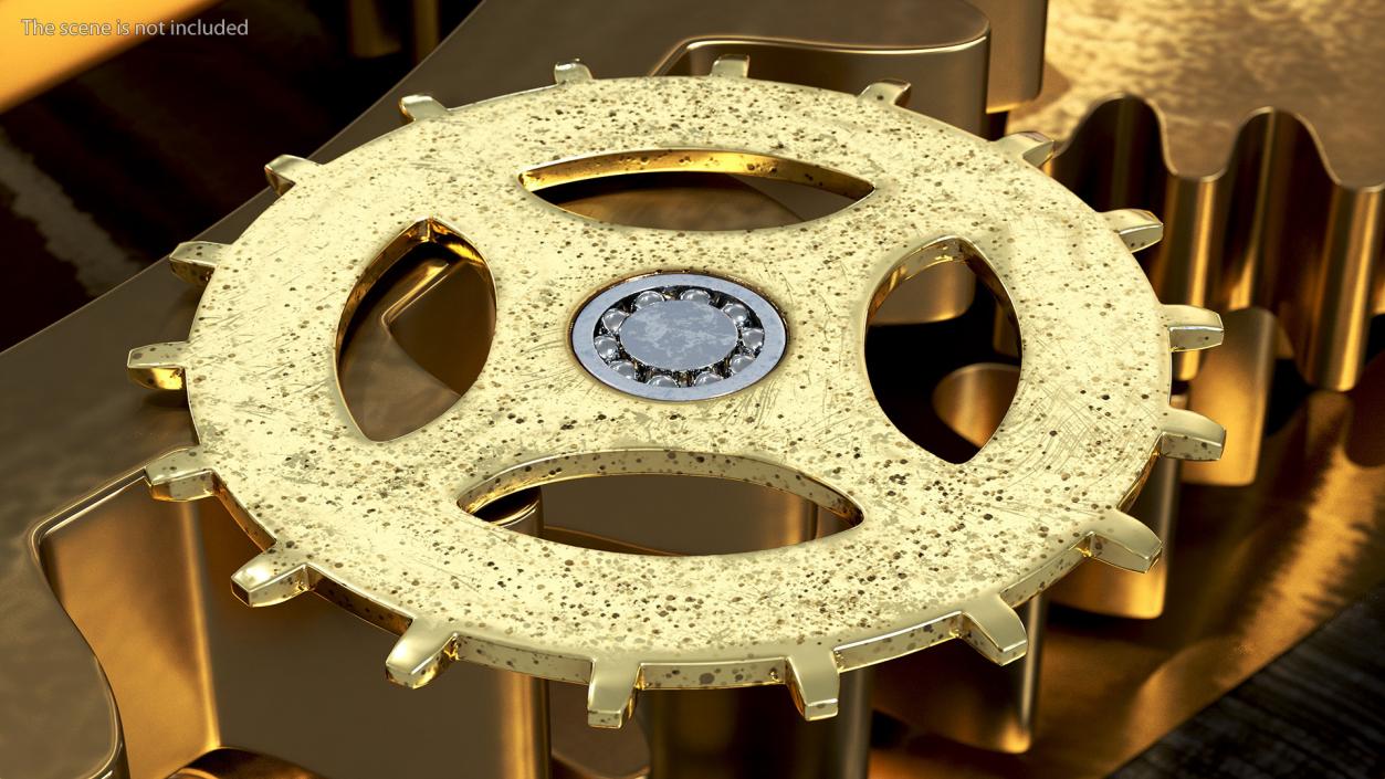 3D model Clock Cogs