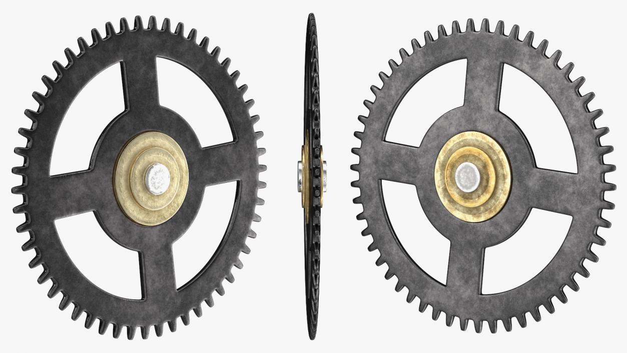 3D model Clock Cogs