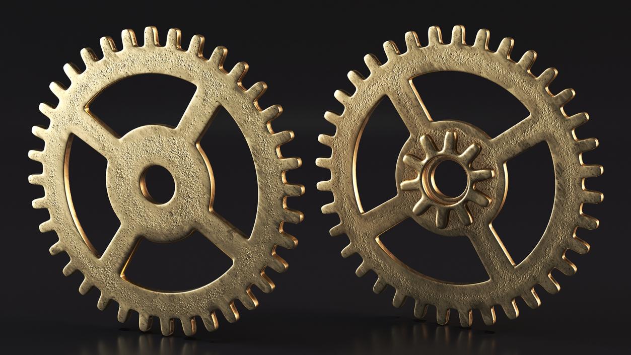 3D model Clock Cogs