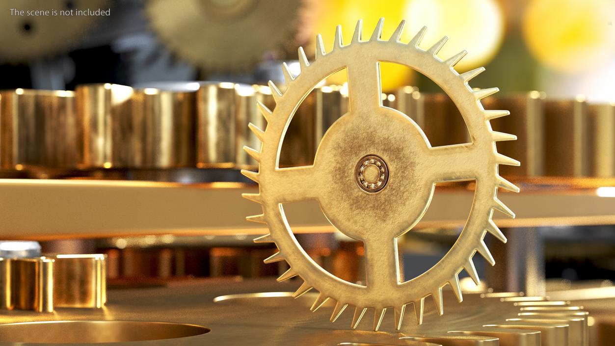 3D model Clock Cogs